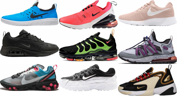 Different types of Nike footwear 