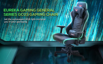 Gaming Chair With RGB Lights By Eureka Ergonomic