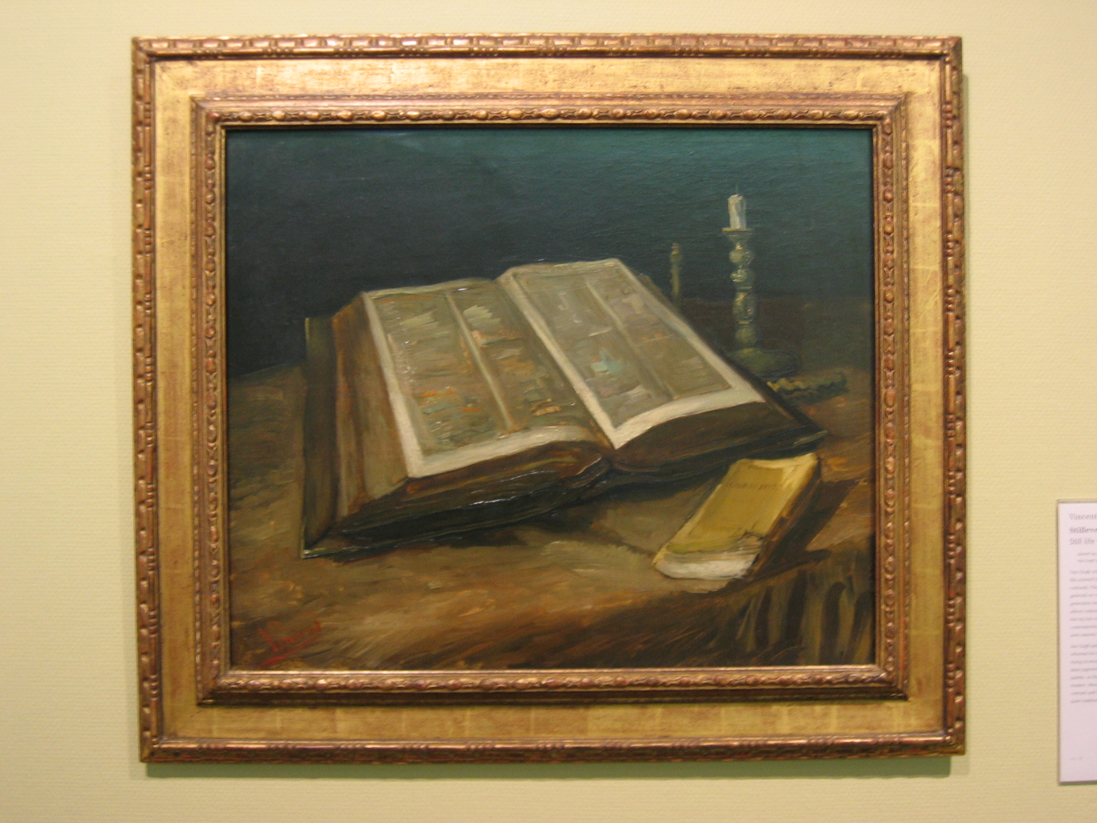 Still-Life With Bible (1886) [A Drawing]