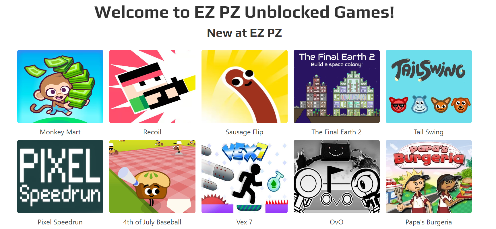 Ezpz Unblocked Games