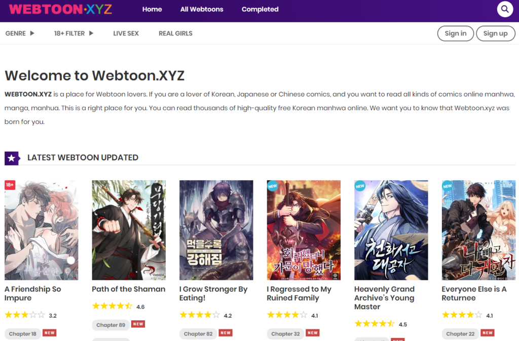 What Do You Understand By Webtoon Xyz?