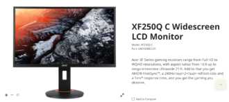 24.5″ acer XF250Q Gaming Monitor Review