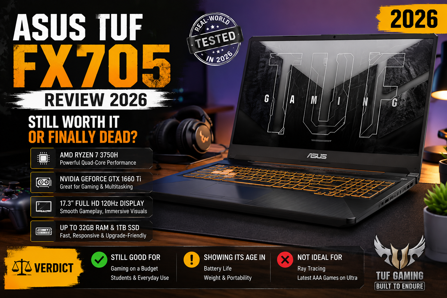 ASUS TUF FX705 Review 2026: Still Worth It or Finally Dead?