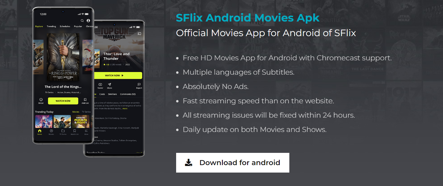 Sflix.to App Download android