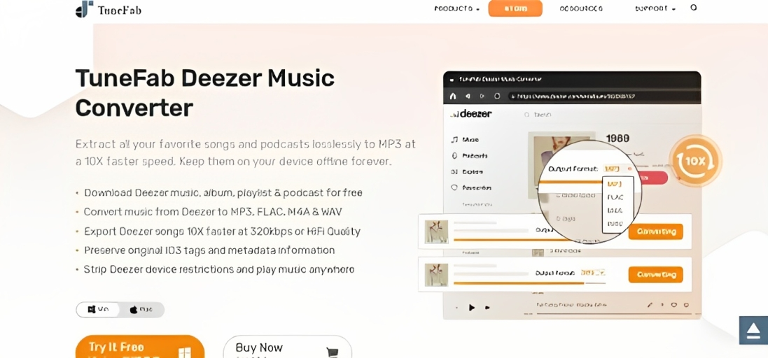Best Deezer Music converter in 2023:TuneFab Deezer Music Converter