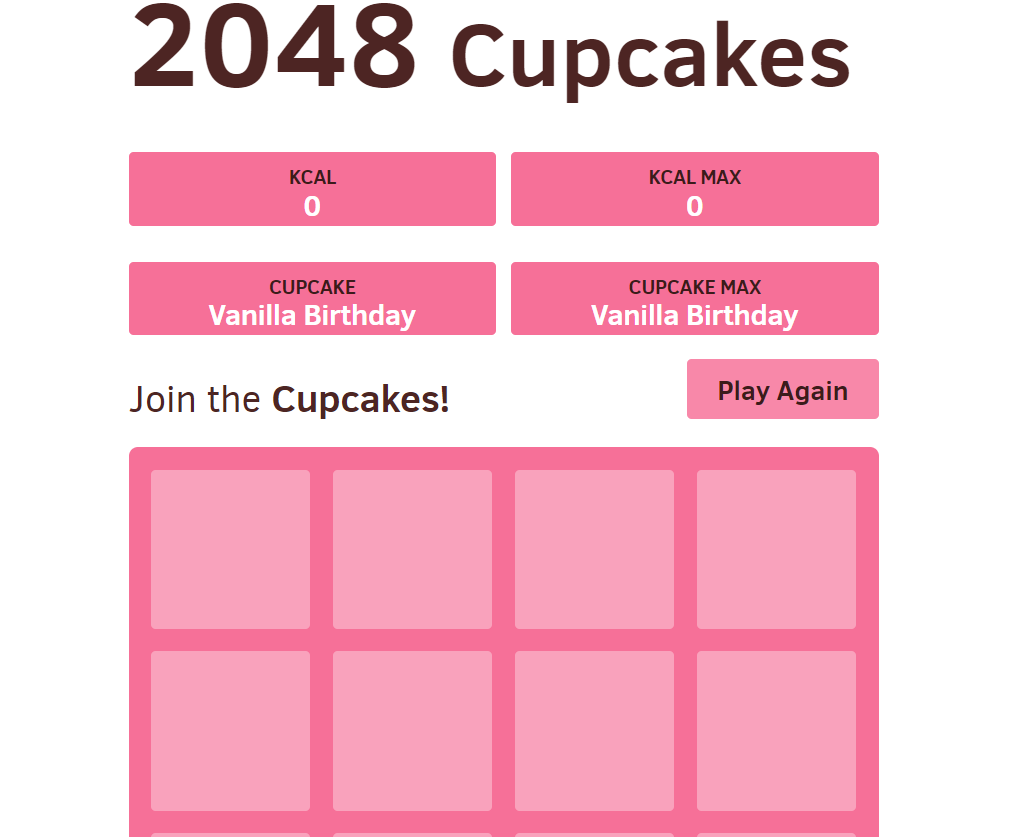 What is the trick to beating 2048 cupcakes?