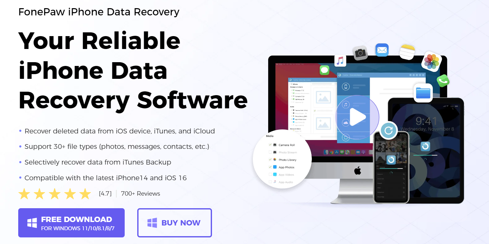 How To Recover Deleted Data From FonePaw iPhone Data Recovery