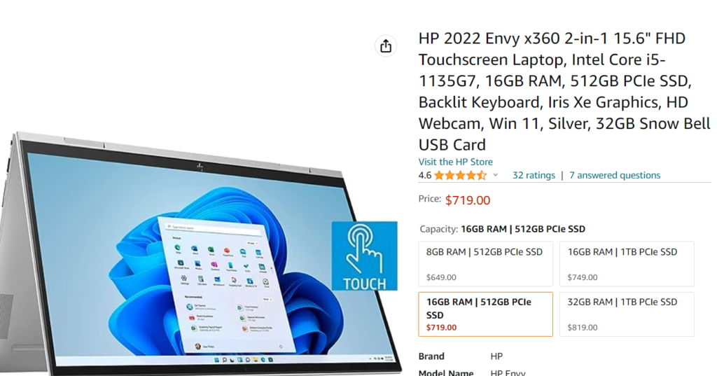 HP Spectre x360 15T price