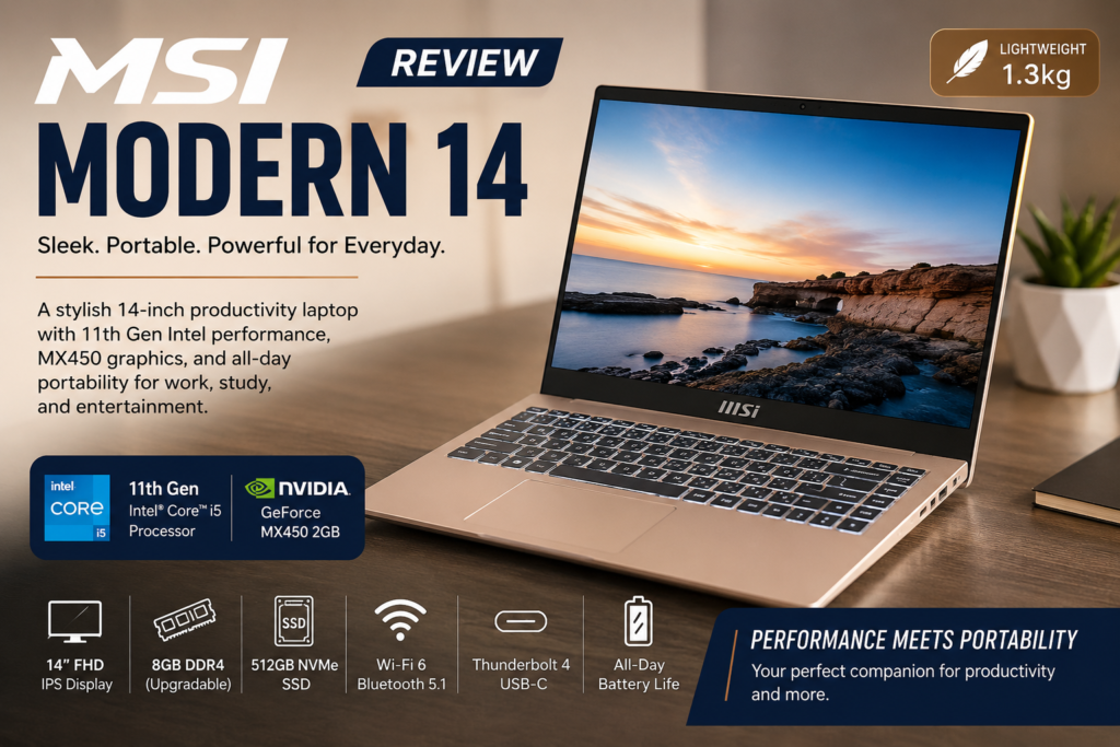 MSI Modern 14 Review: A Lightweight Productivity Laptop with Everyday Performance