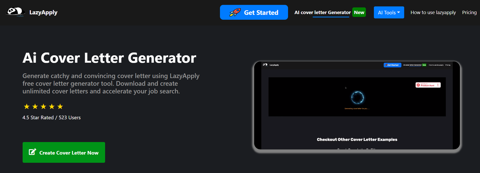 AI Cover Letter Generator by LazyApply