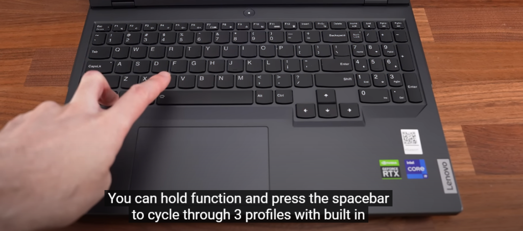 Lenovo Legion Pro 5i Gen 8 keyboard