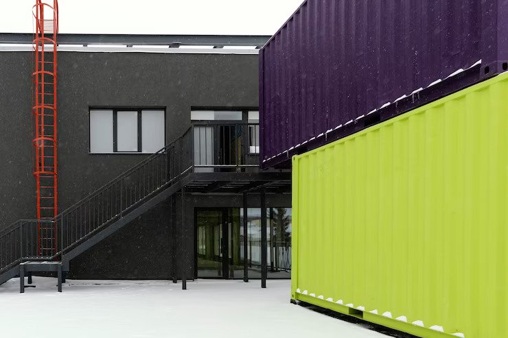 Shipping Containers in Modern Architecture home