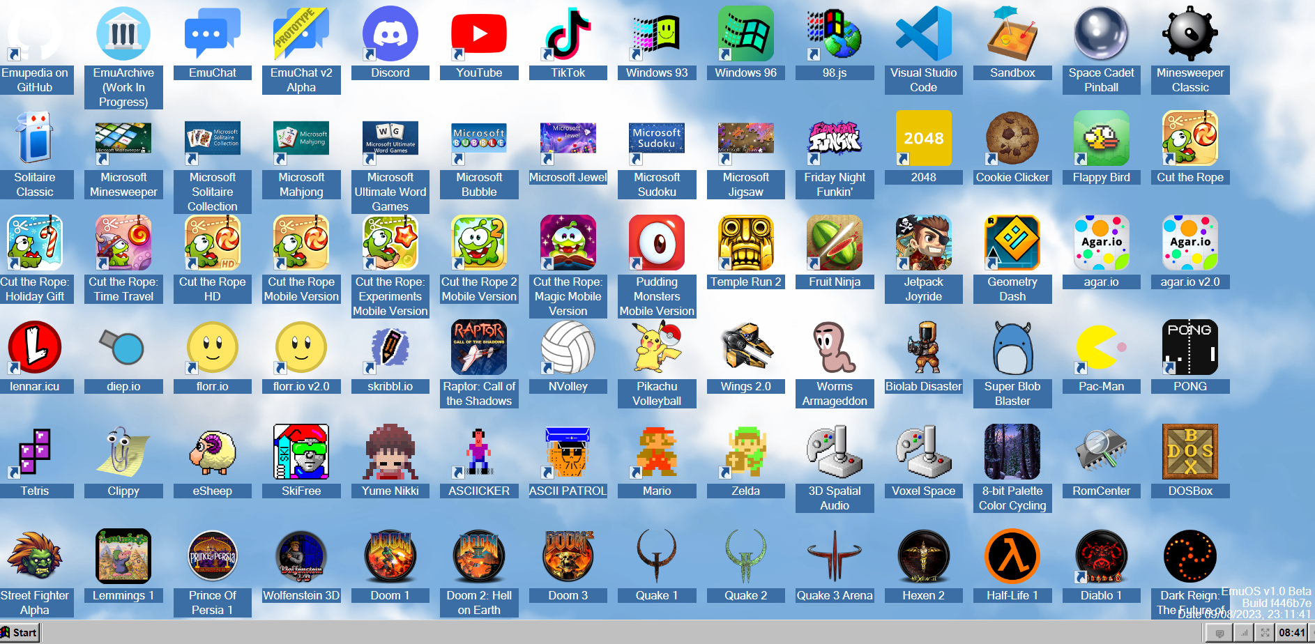 EmuOS: Play free classic games in your browser