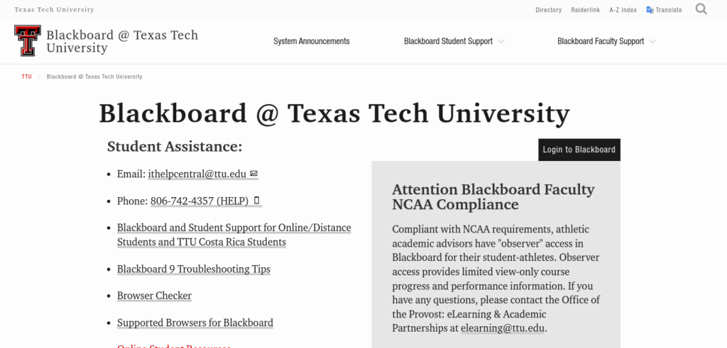 Everything To Know About  TTU Blackboard