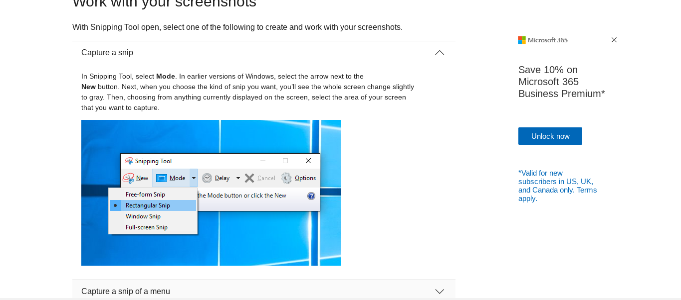 Take Screenshot In Windows 10