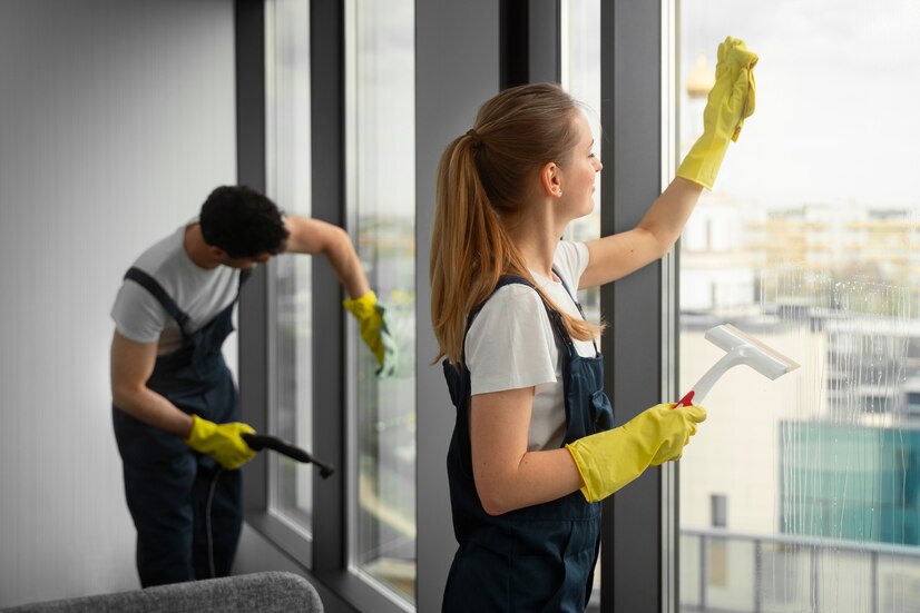 Window Cleaning Boosts Office b