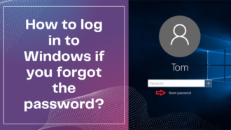 How to log in to Windows if you forgot the password?
