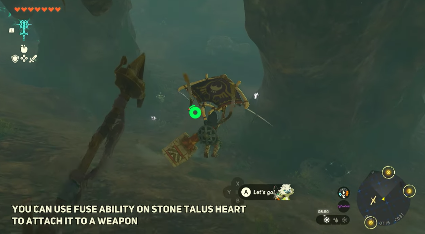 stone talus heart 