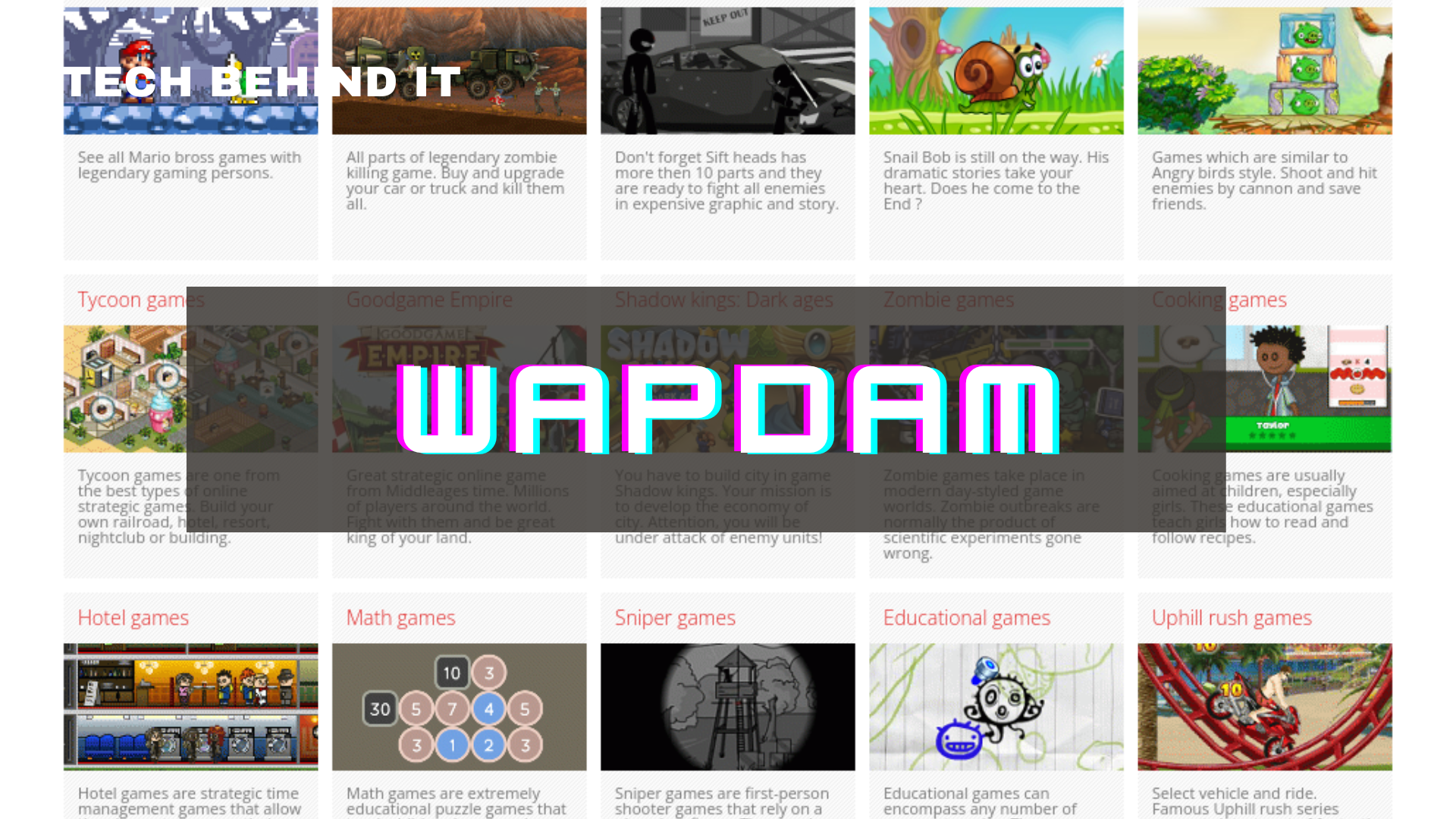 Download Free Games, Applications, Videos, and Themes With Wapdam.com