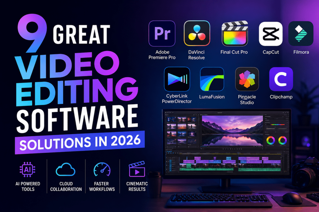 9 Great Video Editing Software Solutions in 2026