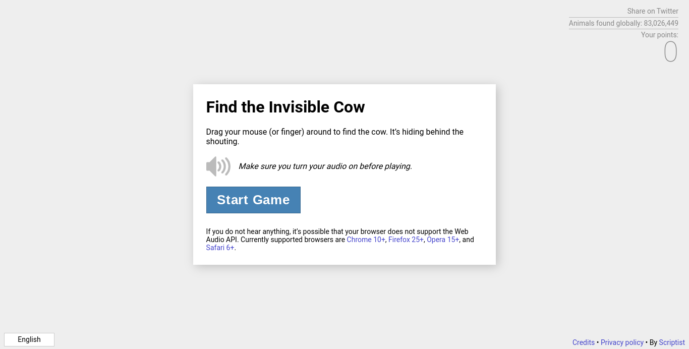 Discover the Invisible Cow