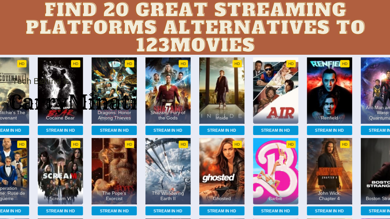 Find 20 Great Streaming Platforms Alternatives To 123movies