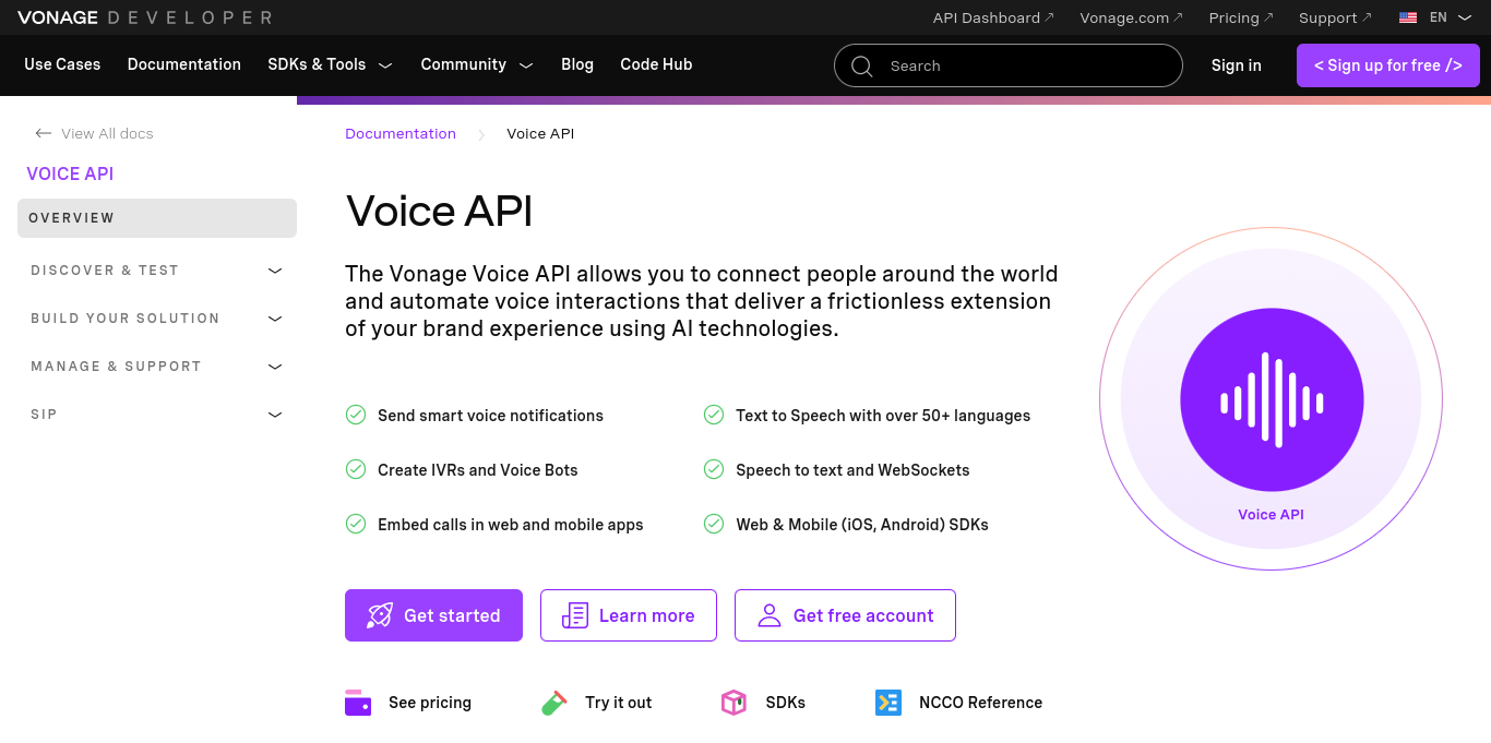 Nexmo Voice API