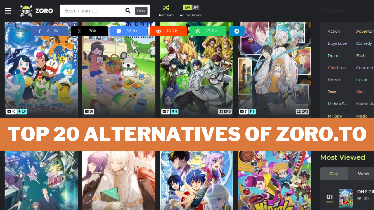 Top 20 Alternatives Of Zoro.to