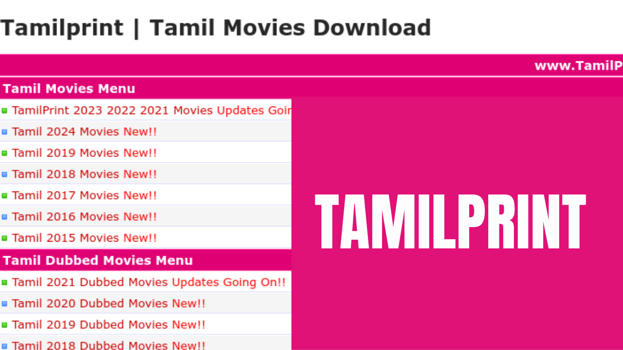 Exploring Tamilprint and its 20 Alternatives
