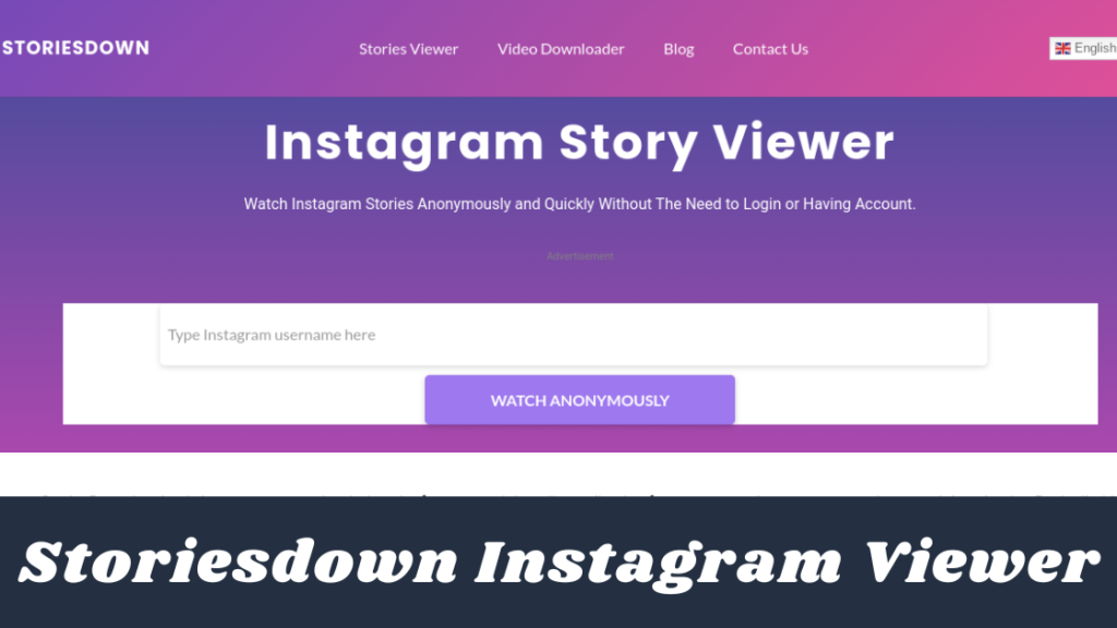 Storiesdown Instagram Viewer
