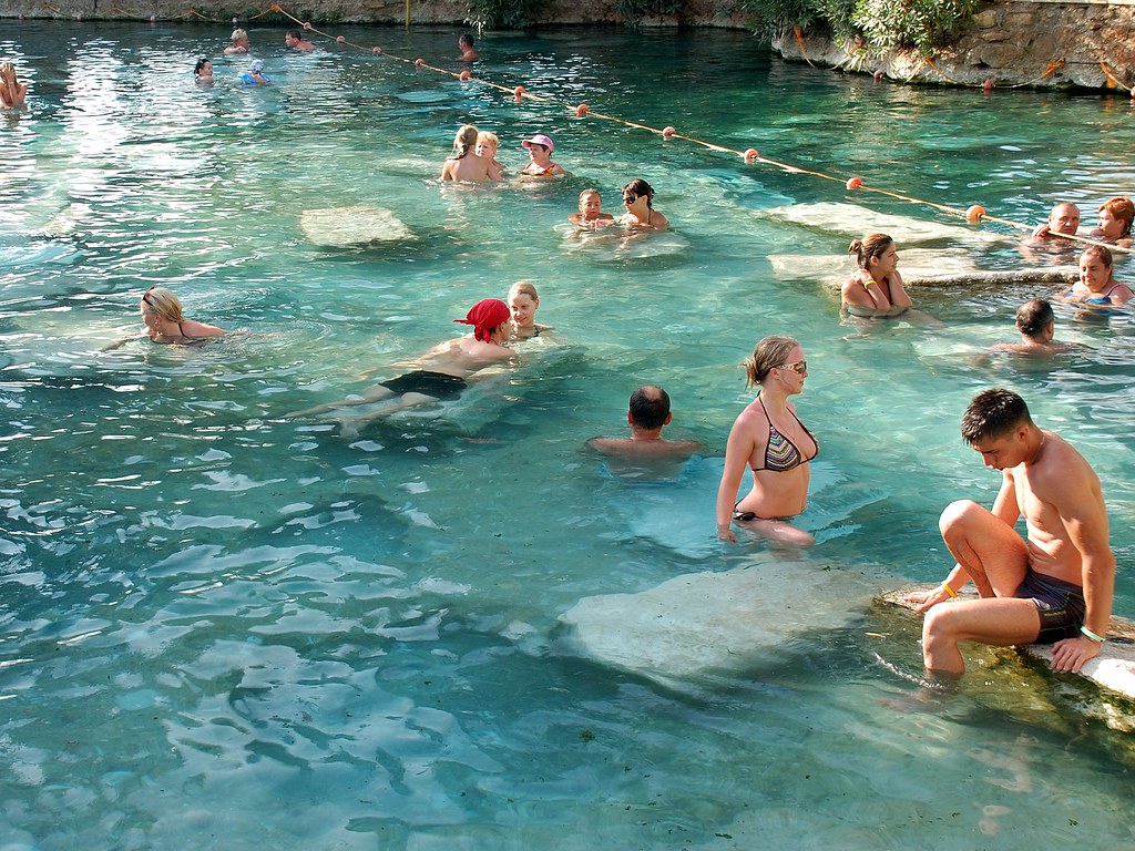 Thermal Pools along the Cliffside