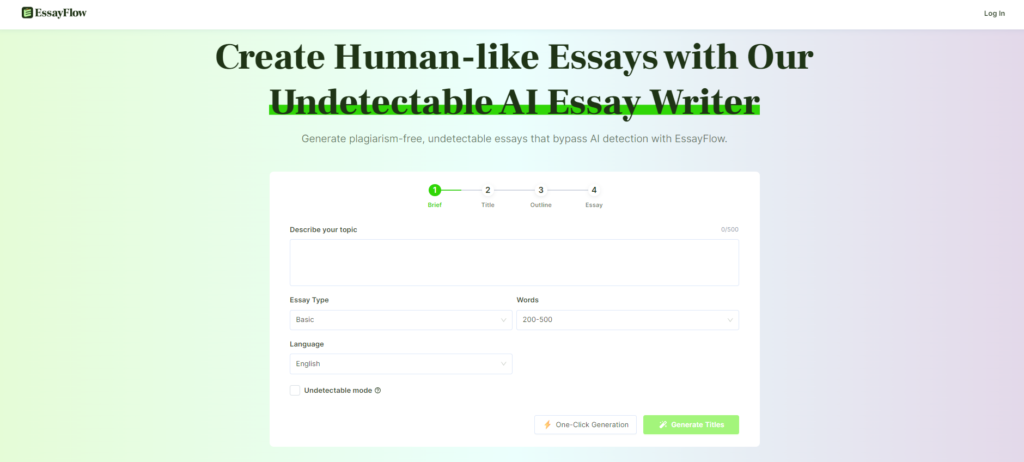 EssayFlow Review: The Free AI Essay Generator That Outsmarts AI Detectors