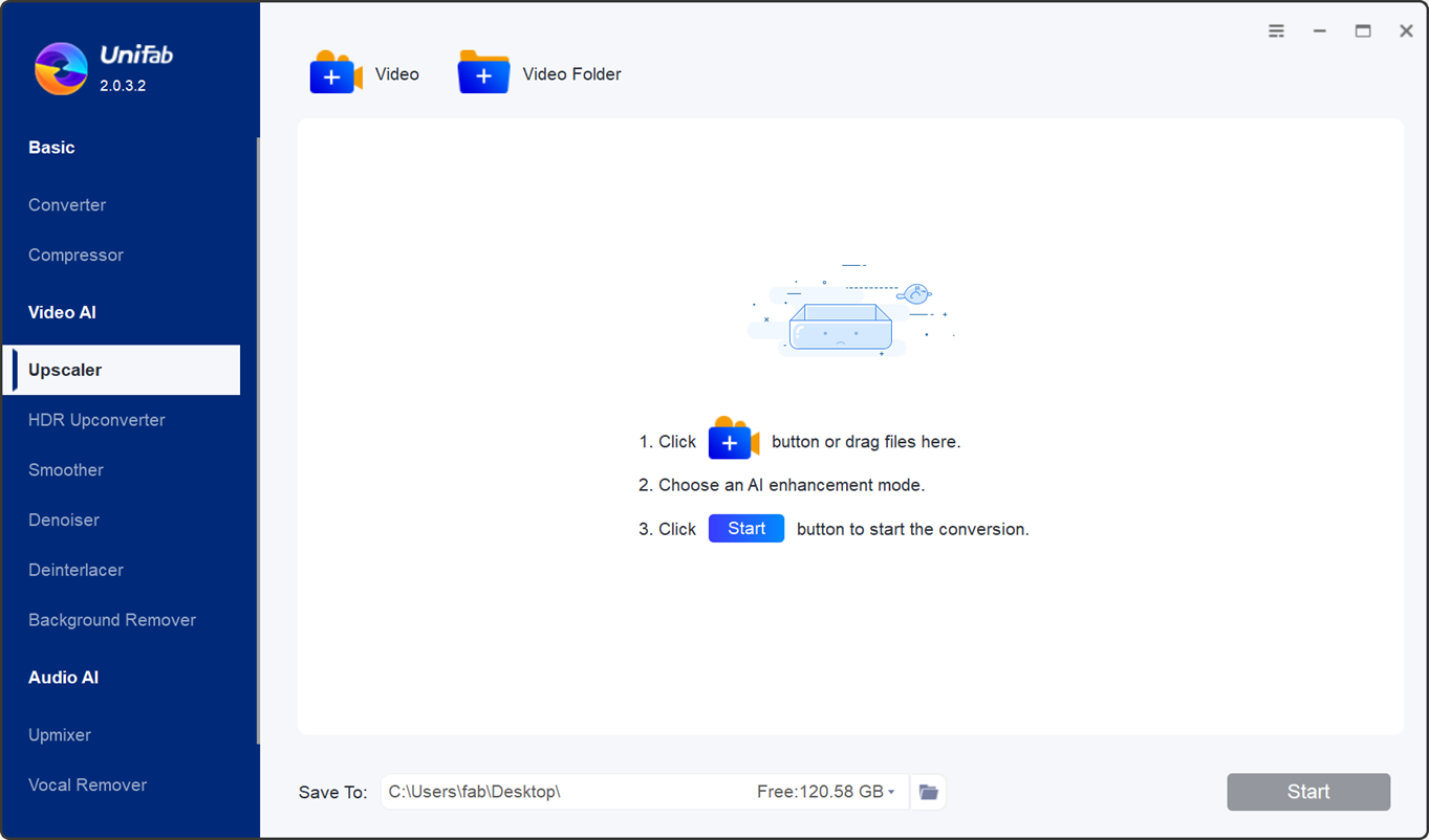 UniFab AI Video Enhancer