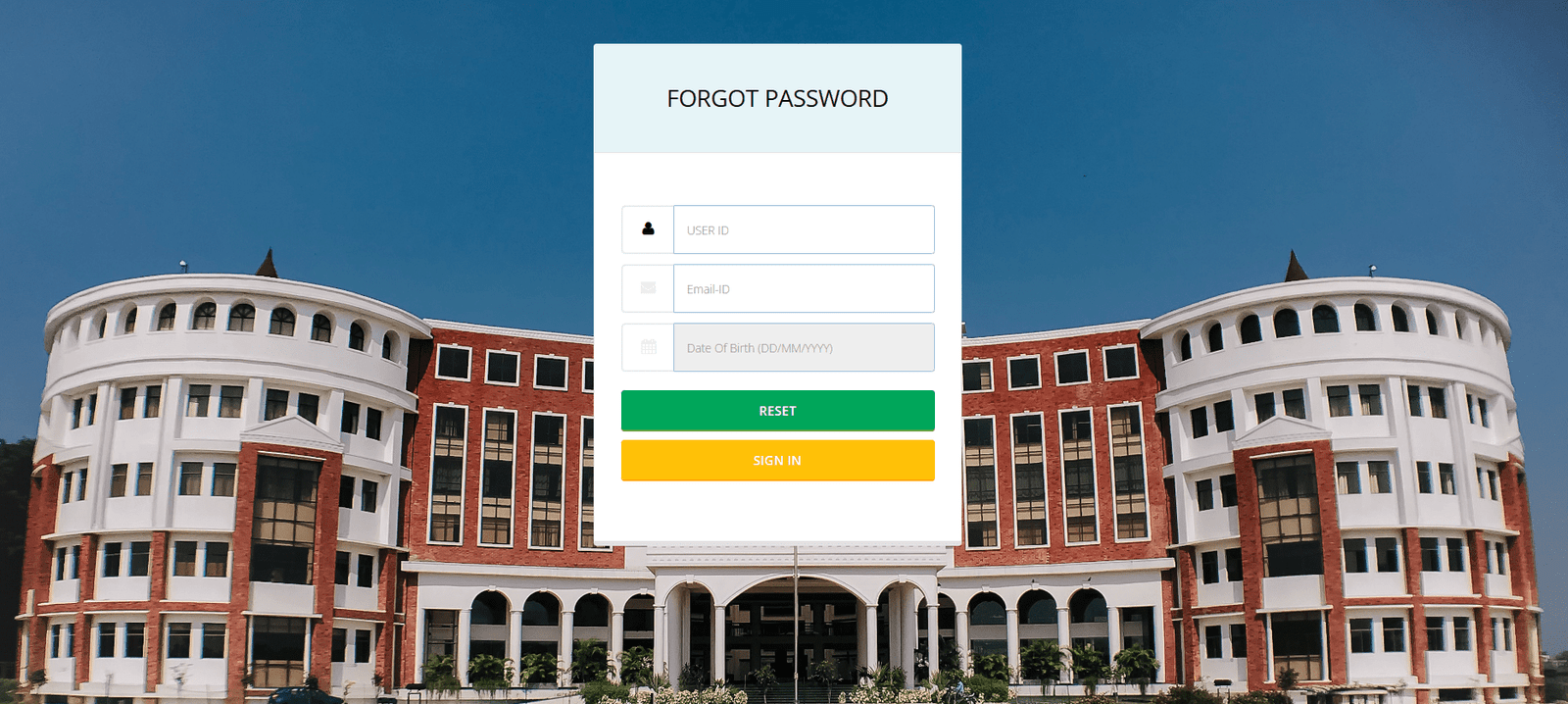 Erp gehu forgot password