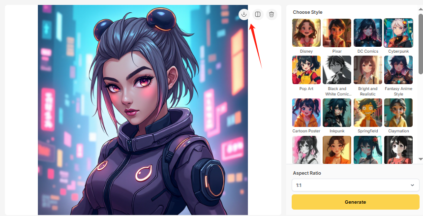 vheer anime character