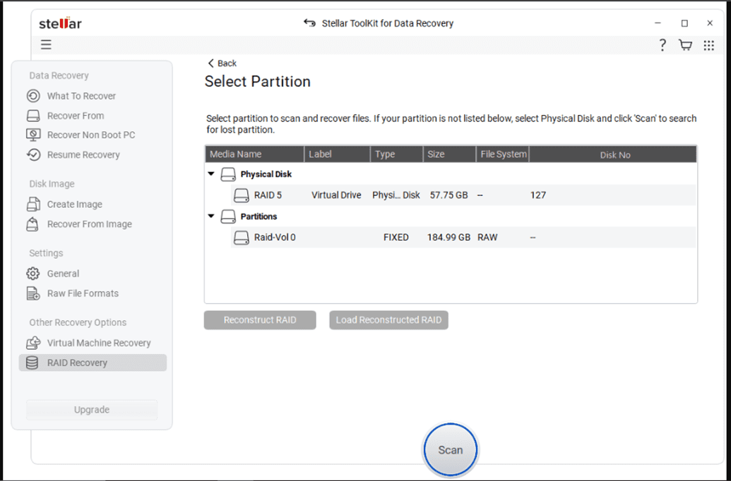 RAID 5 Recovery Software