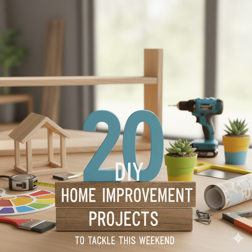 20 DIY Home Improvement Projects to Tackle This Weekend