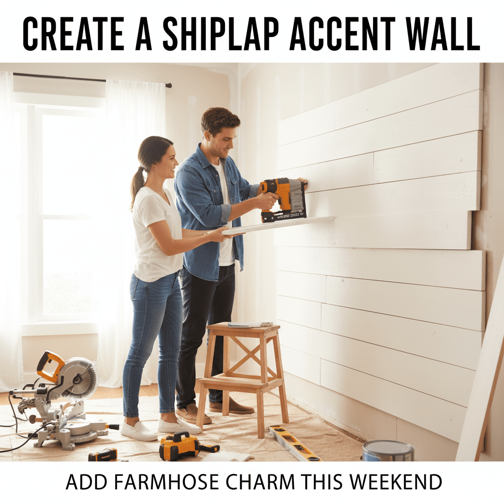 A SHIPLAP ACCENT WALL