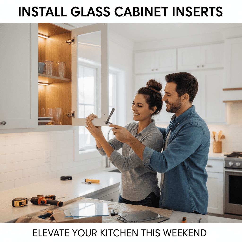 INSTALL GLASS CABINET