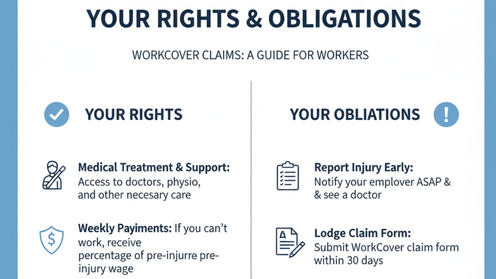  your rights and obligations when injured at work in Victoria