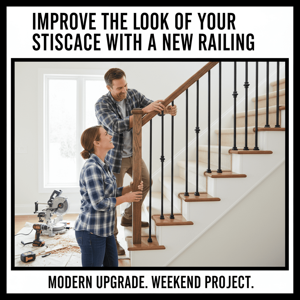 YOUR STAIRCASE WITH A NEW RAILING