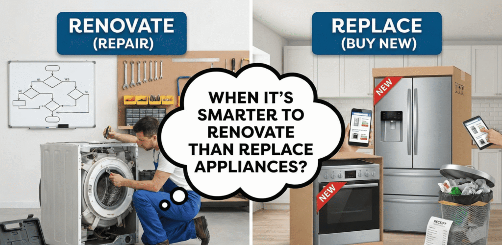 When It’s Smarter to Renovate Than Replace Appliances?