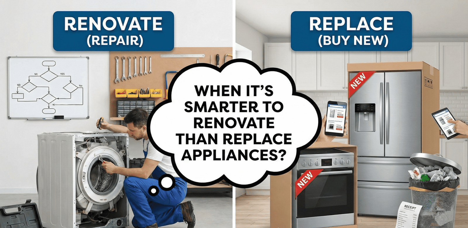 When It’s Smarter to Renovate Than Replace Appliances?