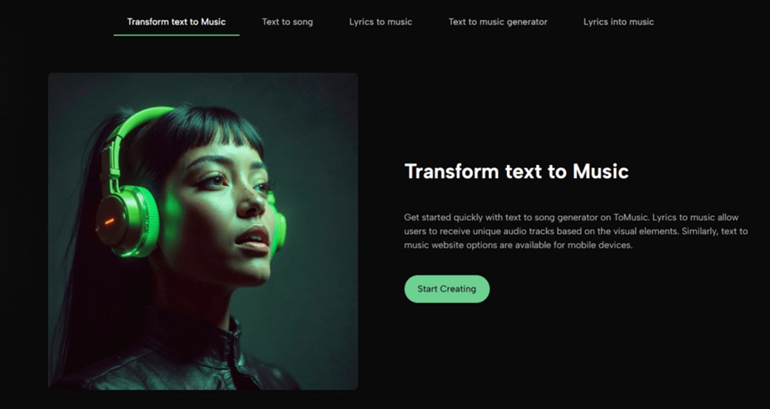 Transform text to music