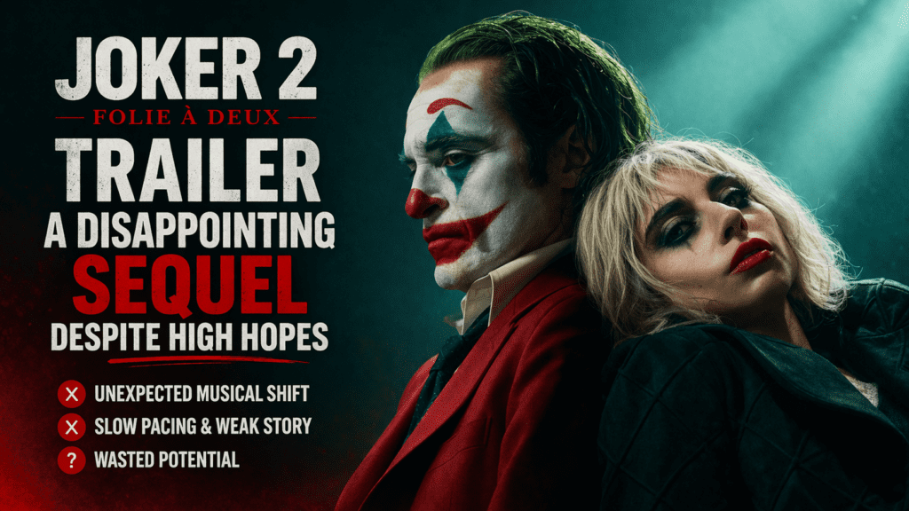 Joker 2 Trailer: A Disappointing Sequel Despite High Hopes