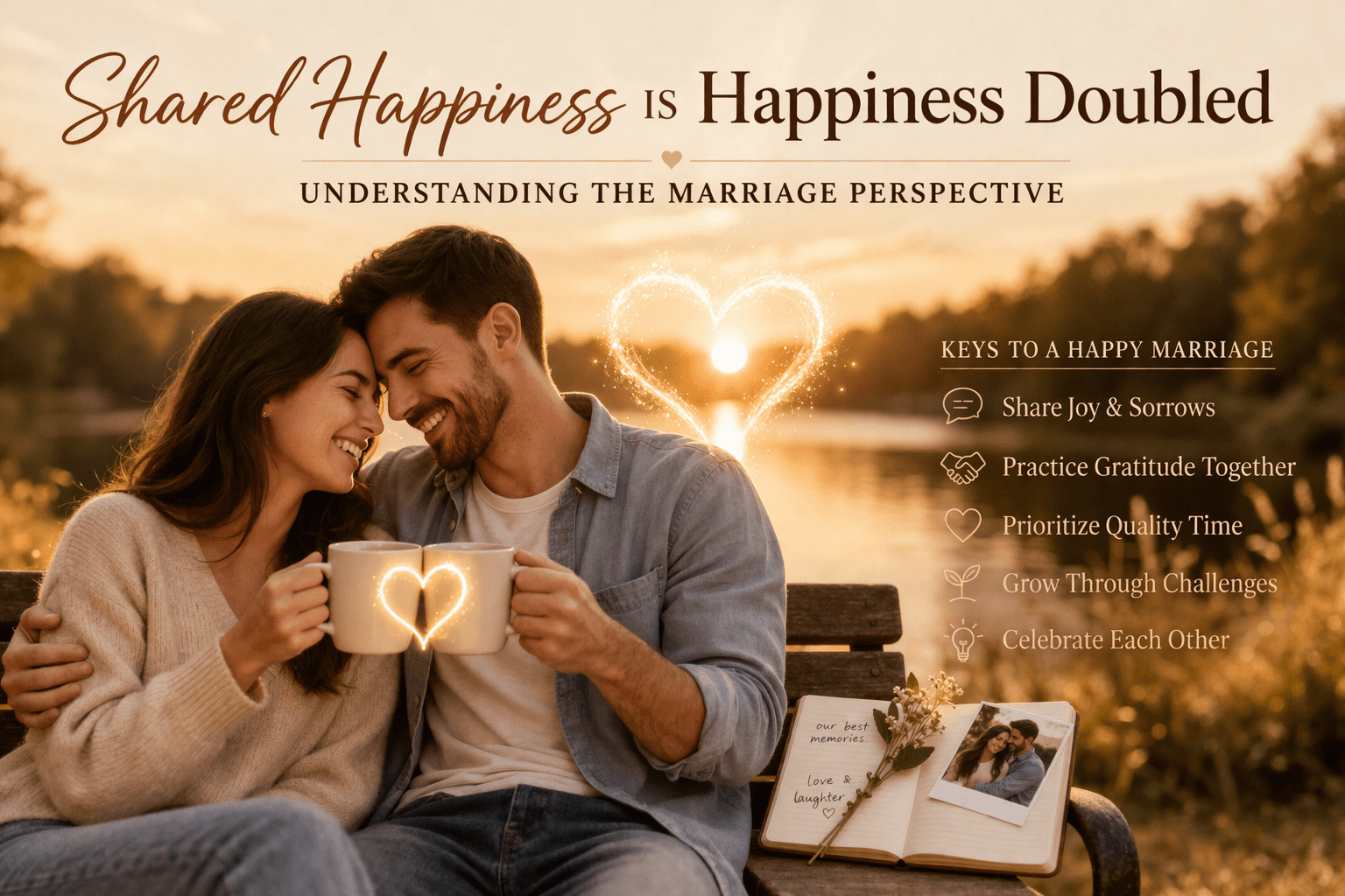 Shared Happiness Is Happiness Doubled: Understanding The Marriage Perspective