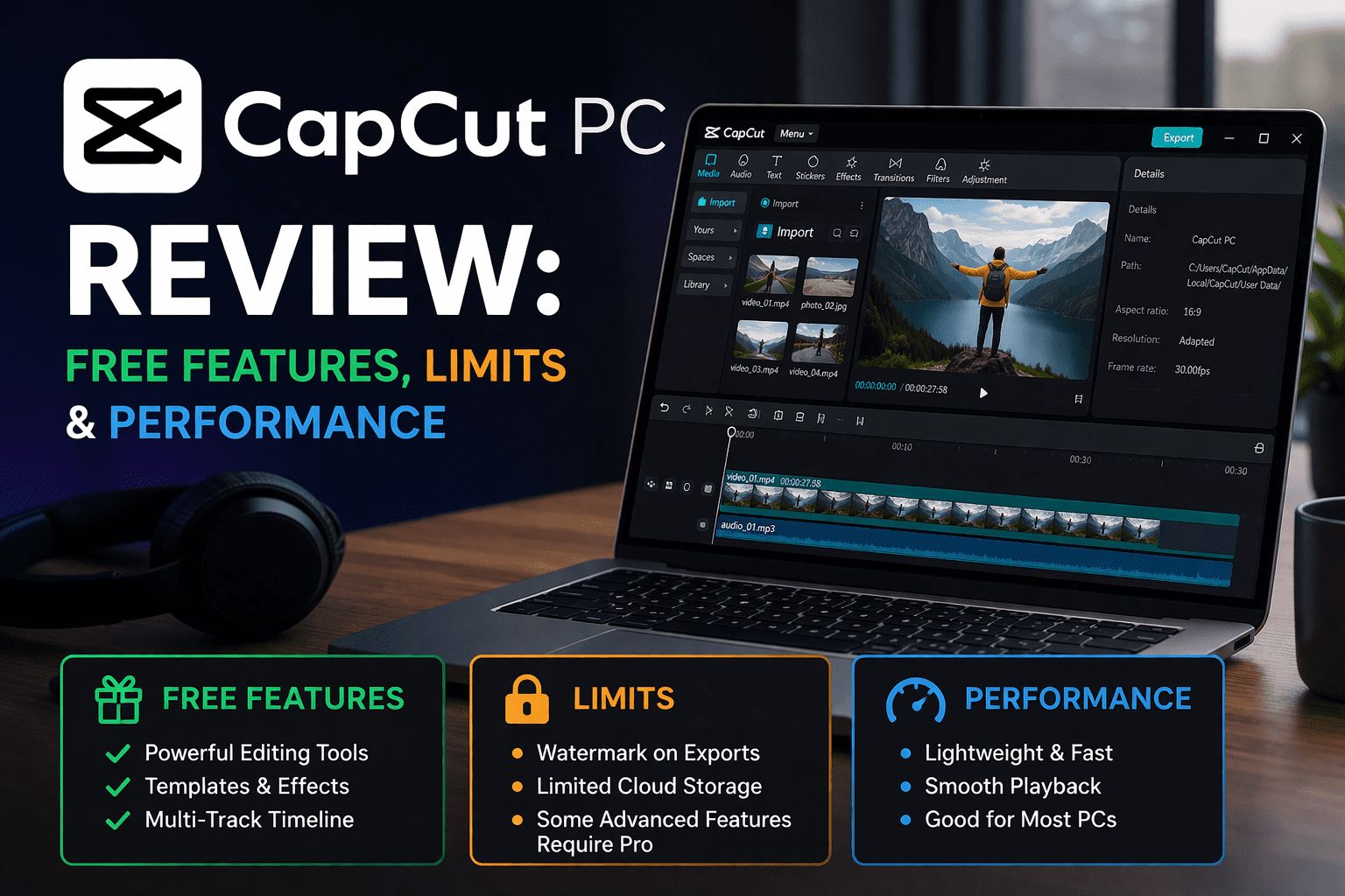 CapCut PC Review: Free Features, Limits & Performance