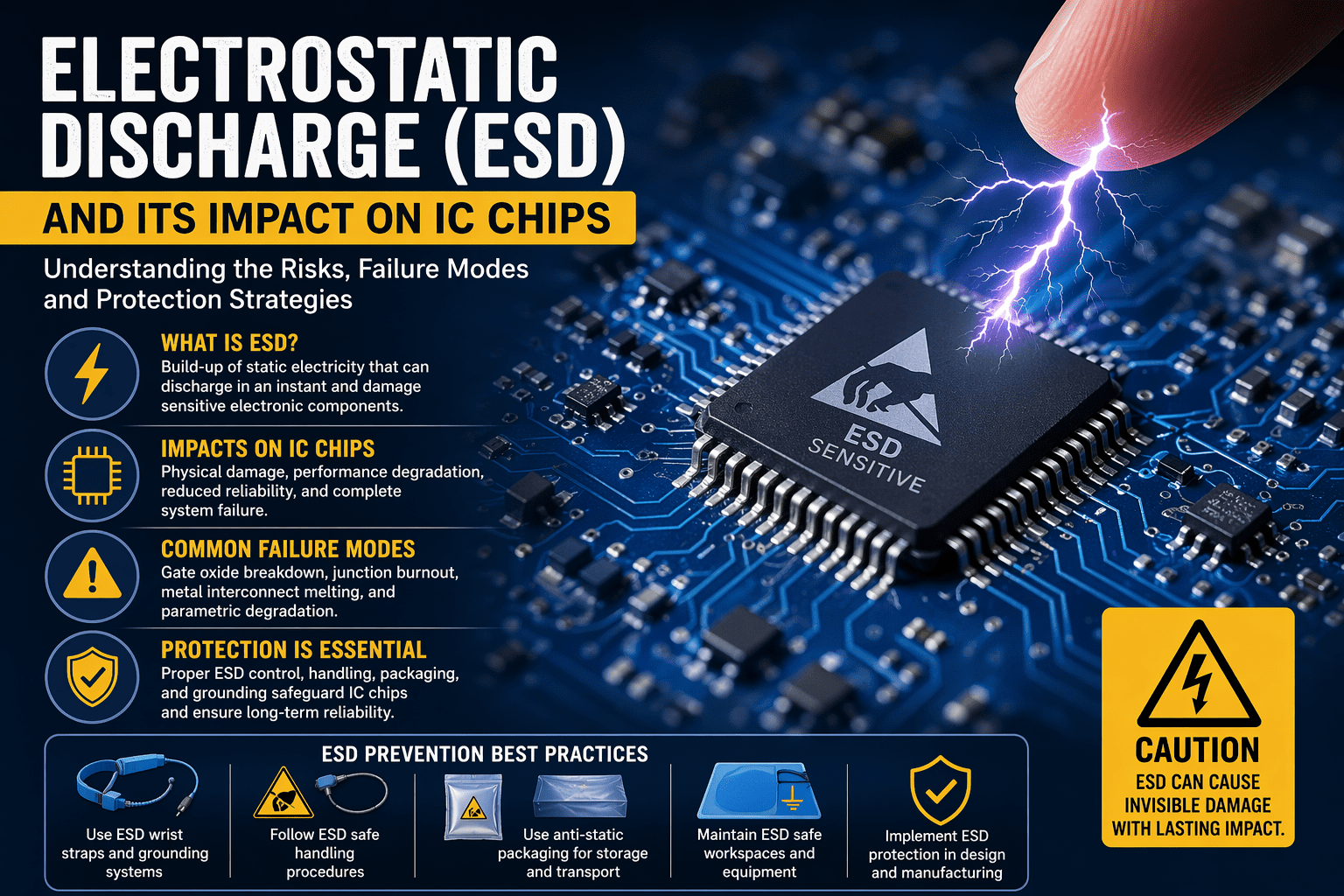 The Impact of Electrostatic Discharge on Sensitive Electronic Components