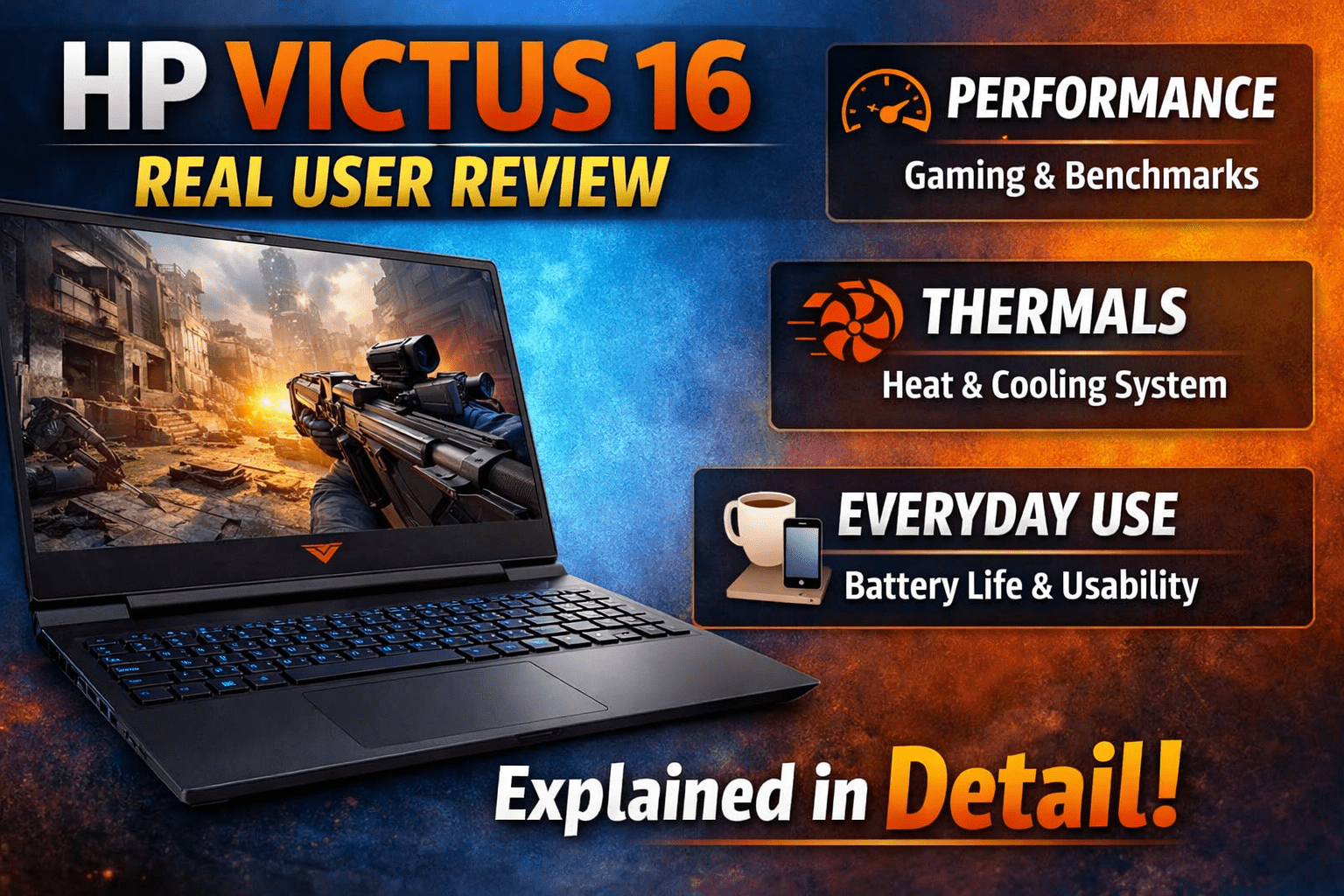 HP Victus 16 Real User Review, Performance, Thermals, and Everyday Use Explained