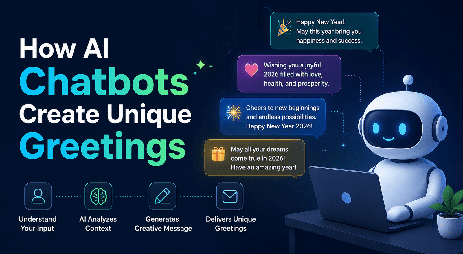 How AI chatbots create greetings
